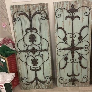 Vintage Style Decorative Wall Panels - Mint Green